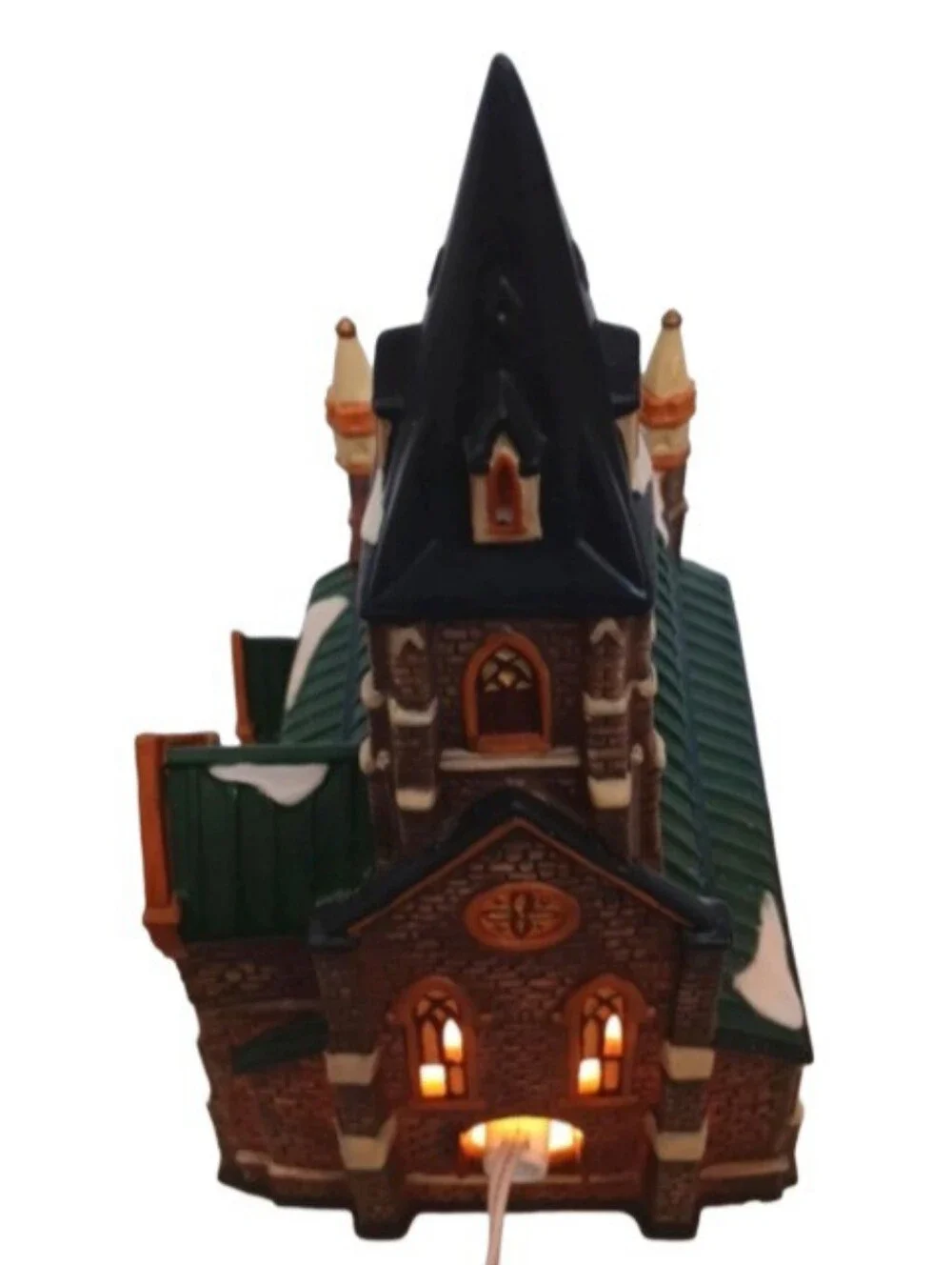 Vintage Holiday Time Village Lighted Church | EUC